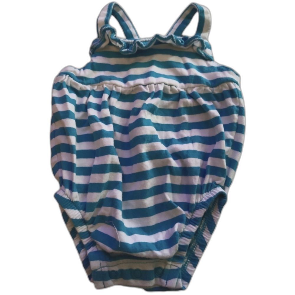 5 for $25 EVENT! baby Gap Blue & White Striped Sleeveless Romper 0-3 Months